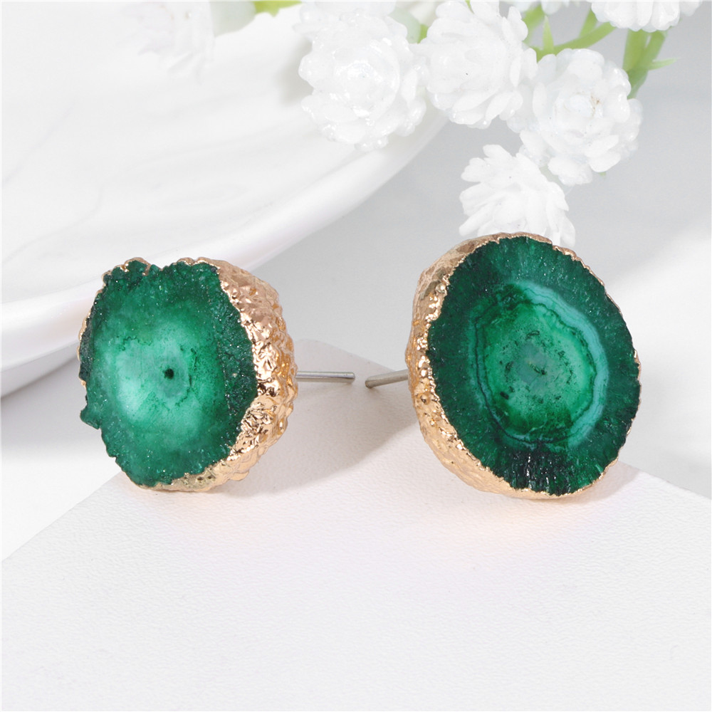 Cluster Stud Ear - Женские серьги-гвоздики из драгоценных камней