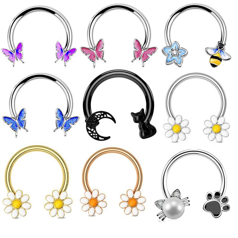 Body Jewelry Septum - Кольцо для пирсинга 16G из хирургической