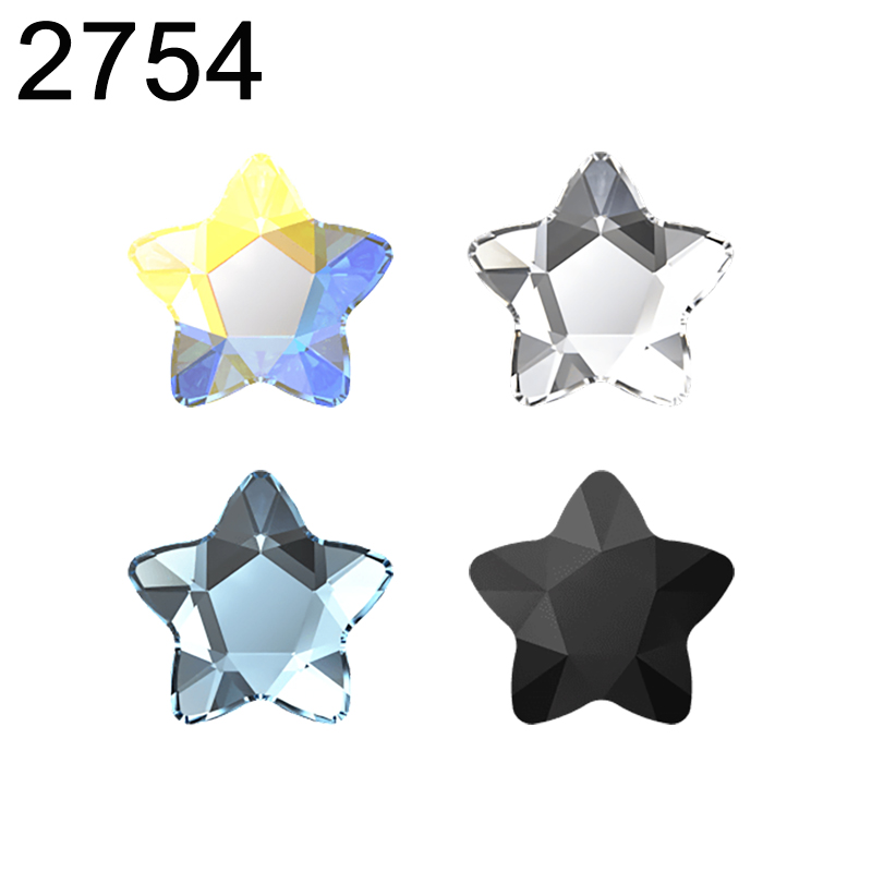 Star Flat Back - Натуральная звезда 2754, цветок, плоская задняя