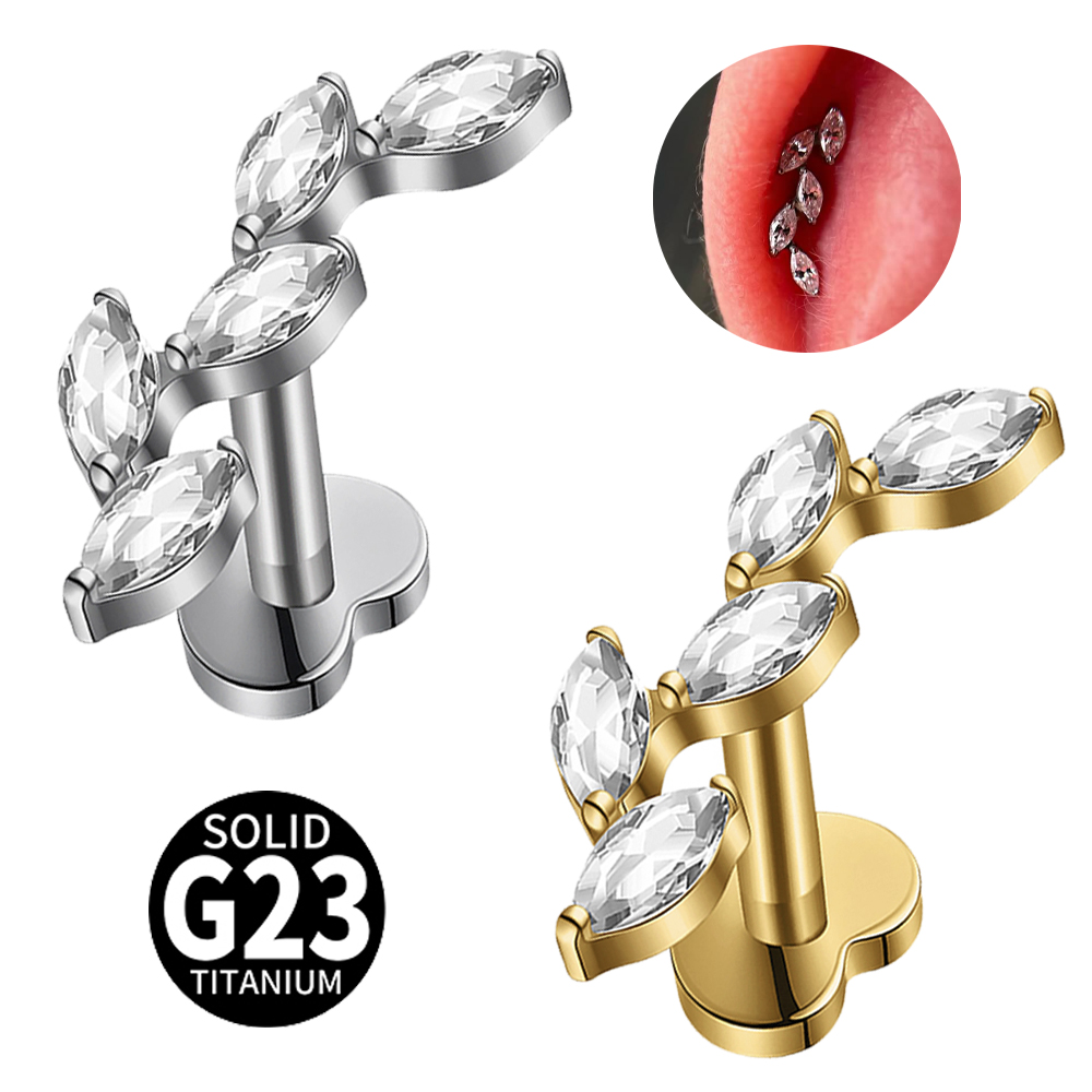 16G G23 Титановый пирсинг с пя – обзор и цена Cluster Stud Ear
