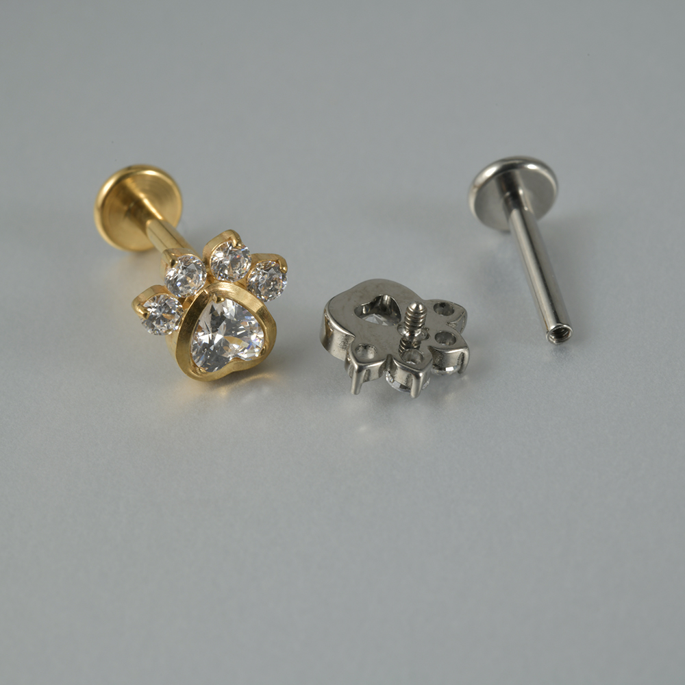 1 шт., циркон G23, однотонные  – обзор и цена Cluster Stud Ear