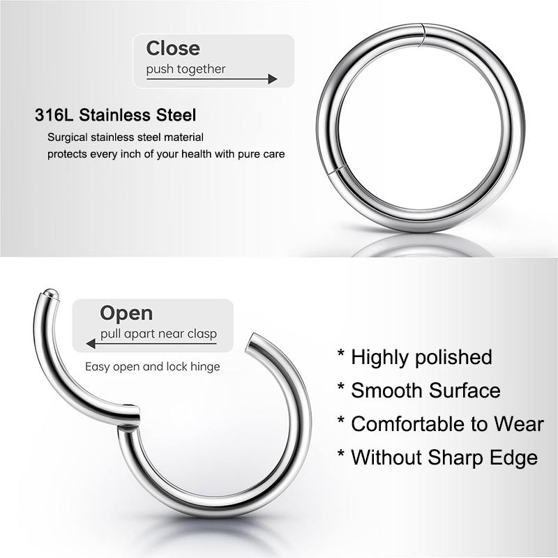 Кольцо-кликер из хирургической – обзор и цена Body Jewelry Septum