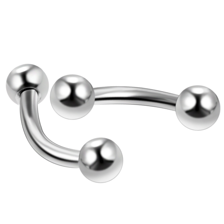 10 шт./лот, стальное кольцо дл – обзор и цена Rook Curved Barbell