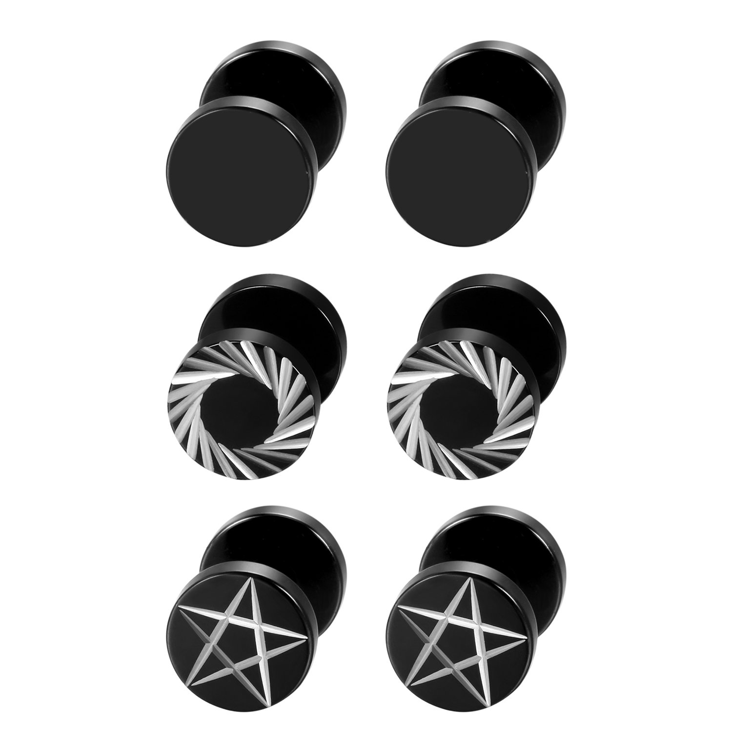 2 шт./6 шт., черные мужские и  – обзор и цена Body Jewelry Tunnels
