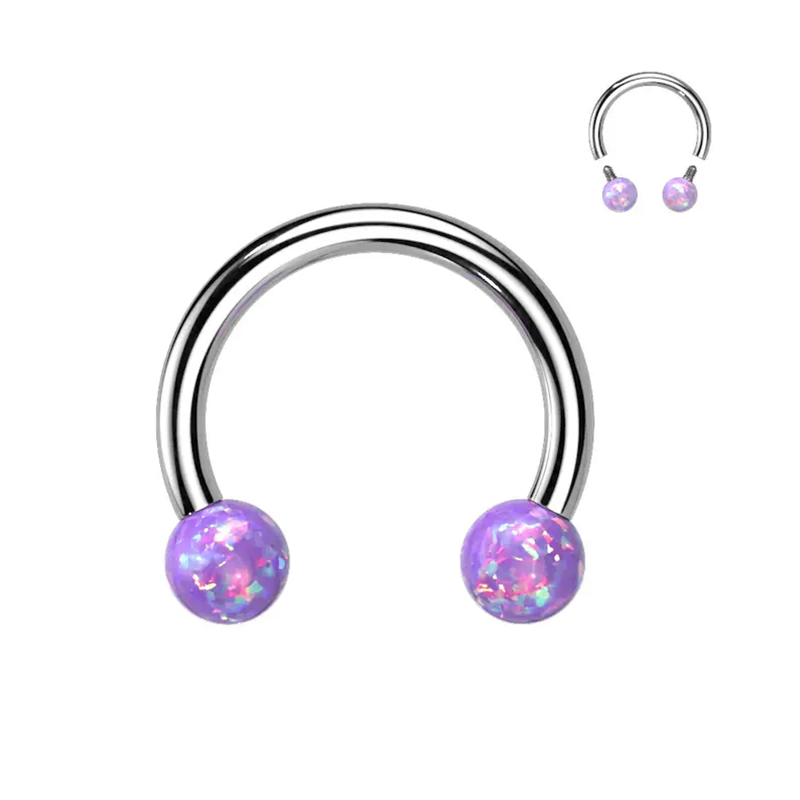 Кольцо в форме подковы из хиру – обзор и цена Rook Curved Barbell