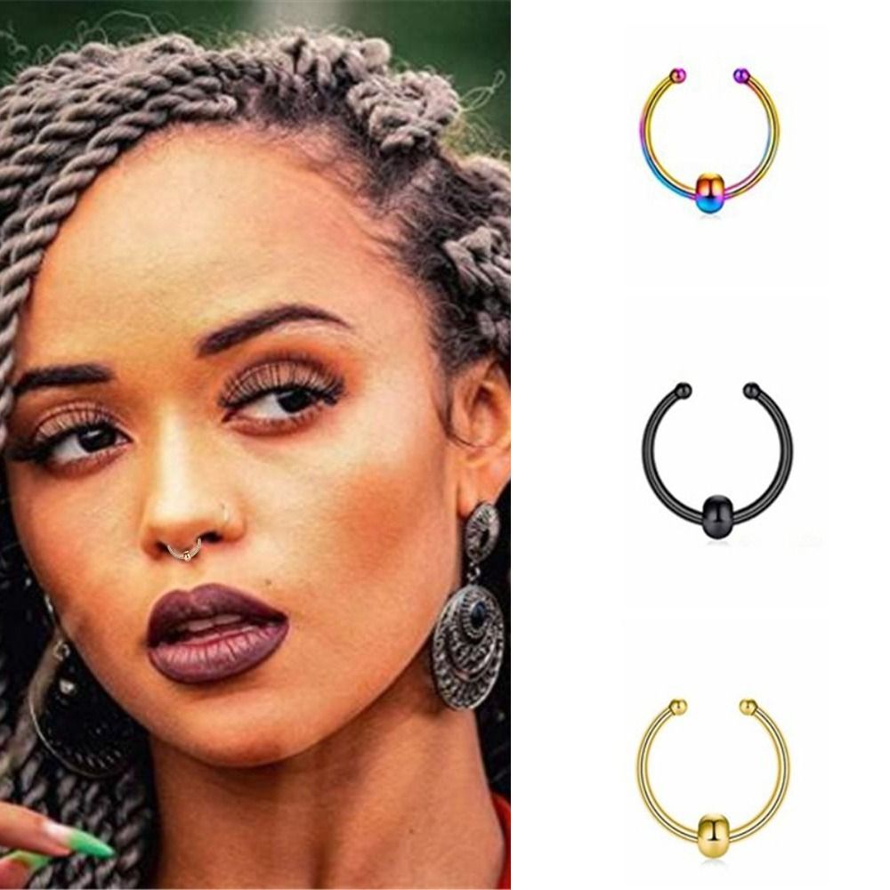Панк-металлические кольца для  – обзор и цена Body Jewelry Septum