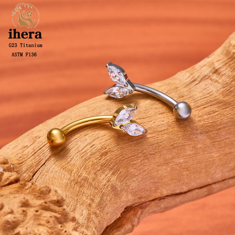 Титановые серьги для пирсинга  – обзор и цена Rook Curved Barbell