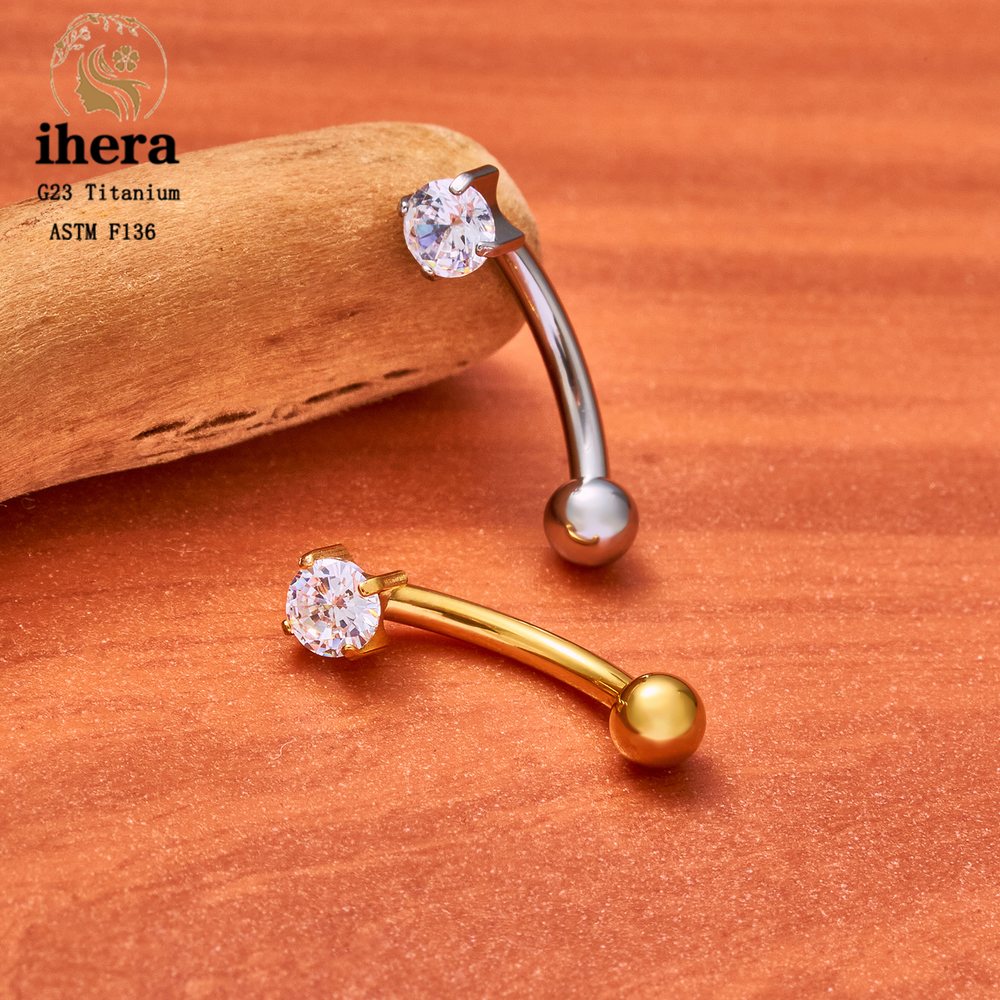 Титановые серьги для пирсинга  – обзор и цена Rook Curved Barbell