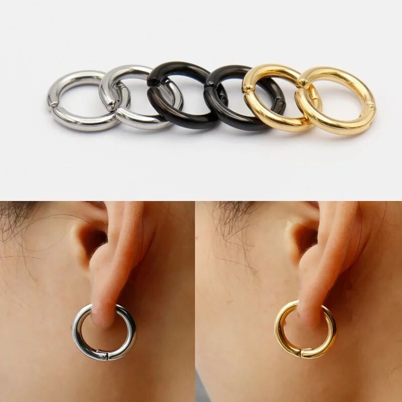 Серьги-кольца Huggie поддельны – обзор и цена Body Jewelry Tunnels