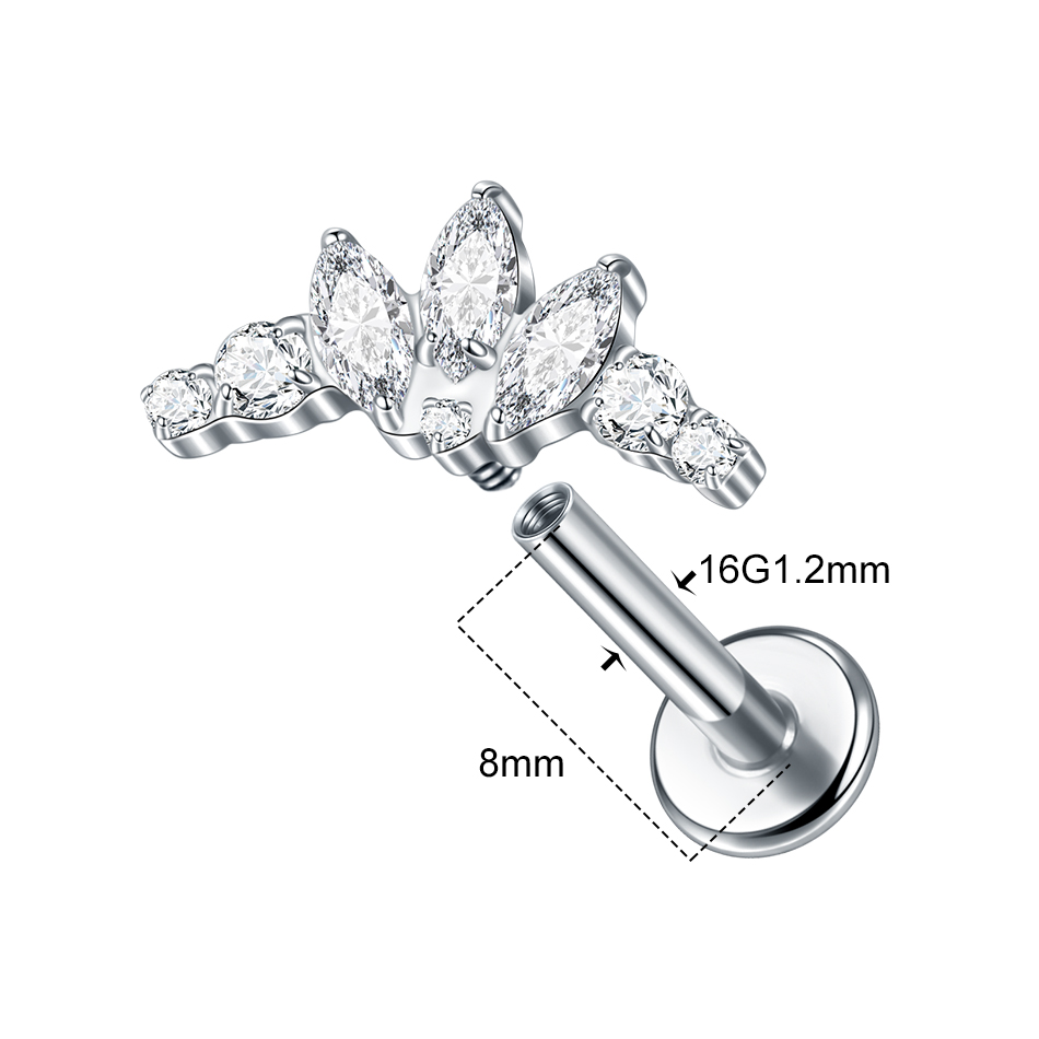 1/5 шт. G23 титановые серьги д – обзор и цена Cluster Stud Ear