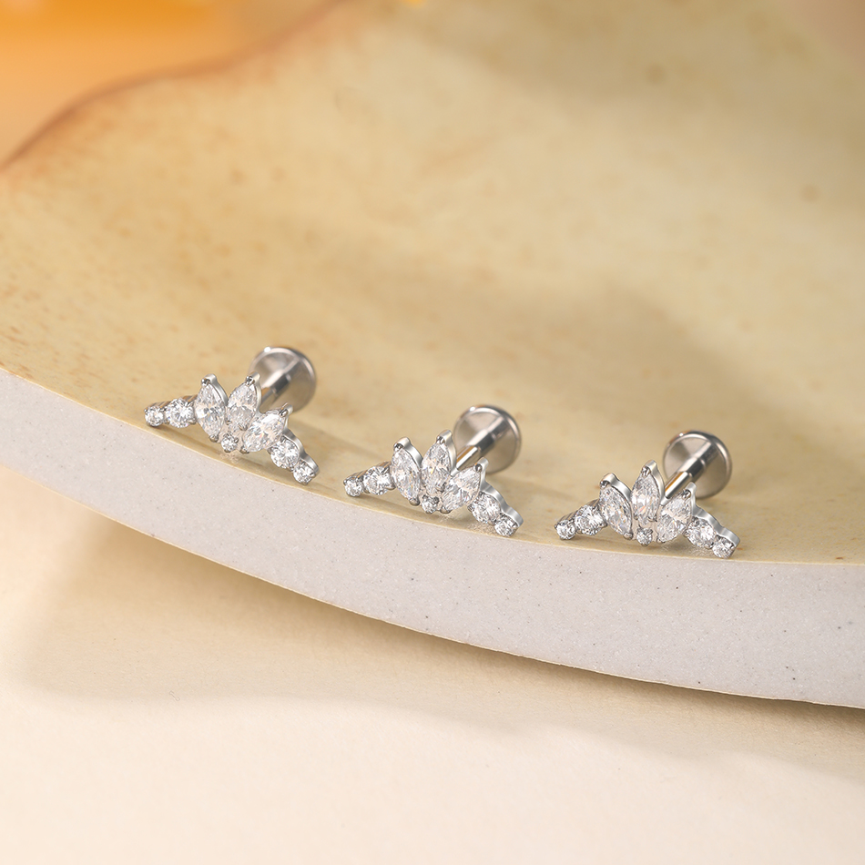 1/5 шт. G23 титановые серьги д – обзор и цена Cluster Stud Ear