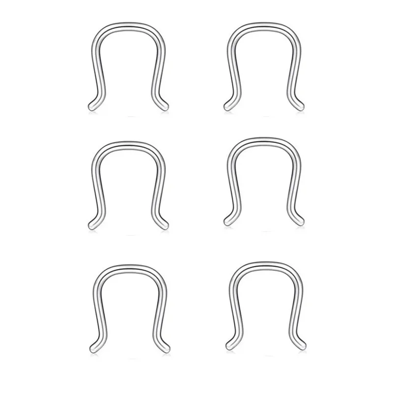 6 шт. 18G 8 мм, U-образные и с – обзор и цена Body Jewelry Septum