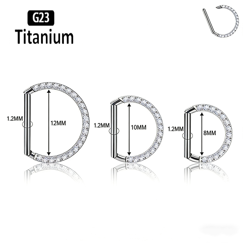 Титановые кольца G23 с шарнирн – обзор и цена Rook Curved Barbell