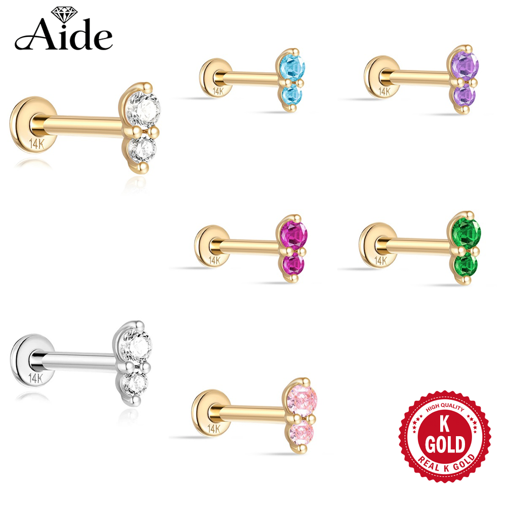 AIDE настоящие 14-каратные одн – обзор и цена Body Jewelry Real Gold