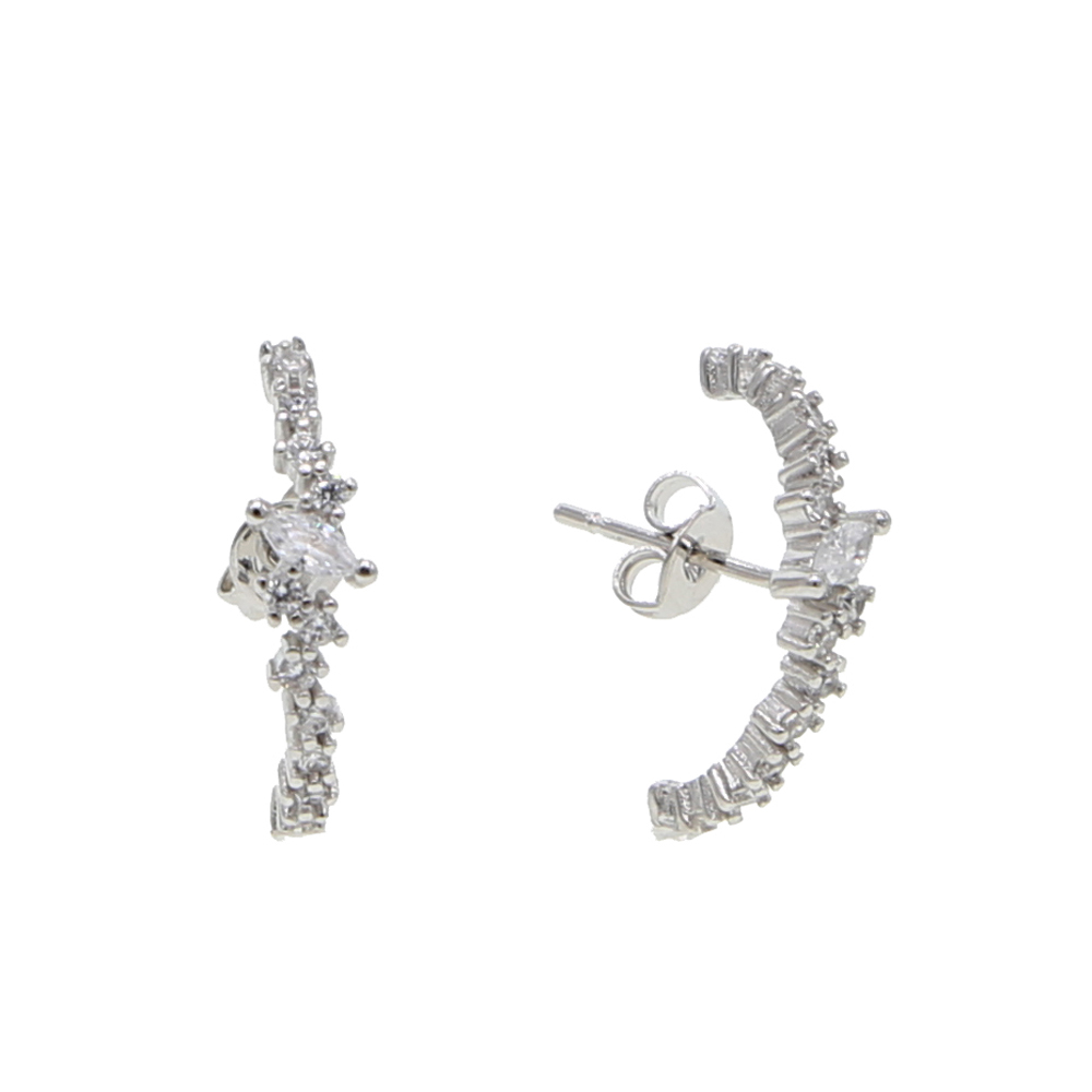 Искращие блестящие серьги-гвоз – обзор и цена Cluster Stud Ear