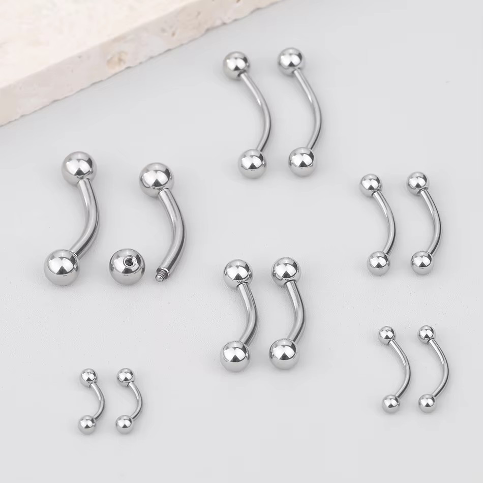 1 шт., титановый пирсинг, изог – обзор и цена Rook Curved Barbell