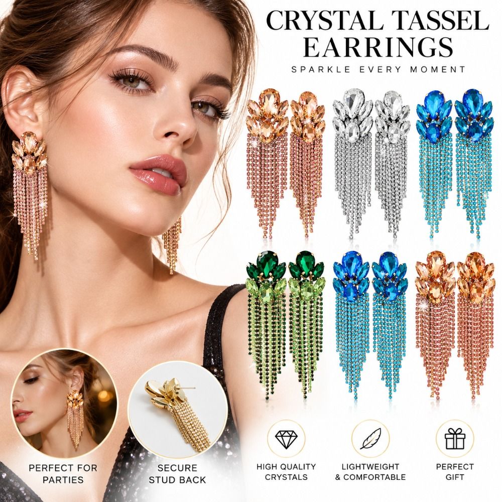Эффектные серьги с кисточками  – обзор и цена Cluster Stud Ear