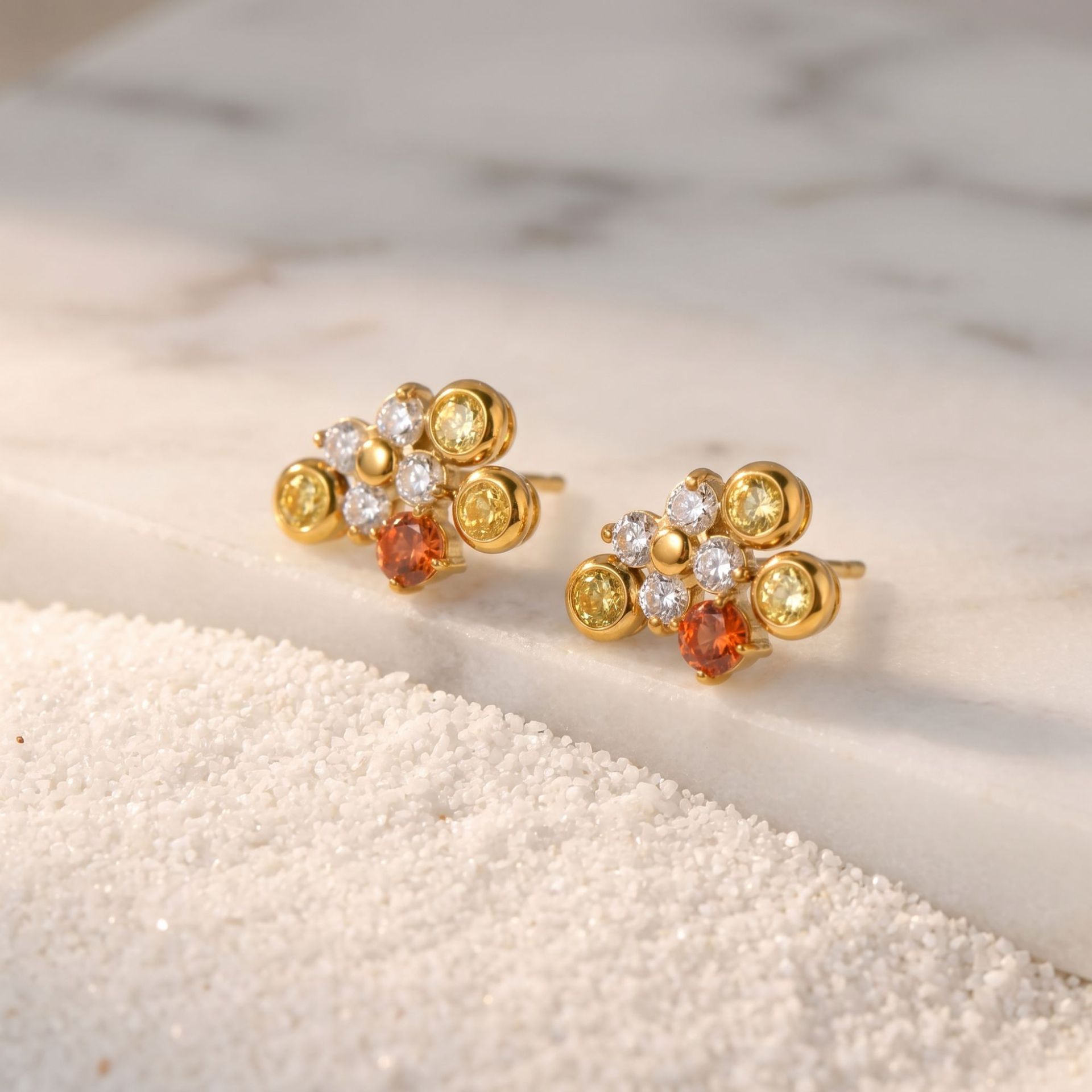 Серьги-гвоздики из нержавеющей – обзор и цена Cluster Stud Ear