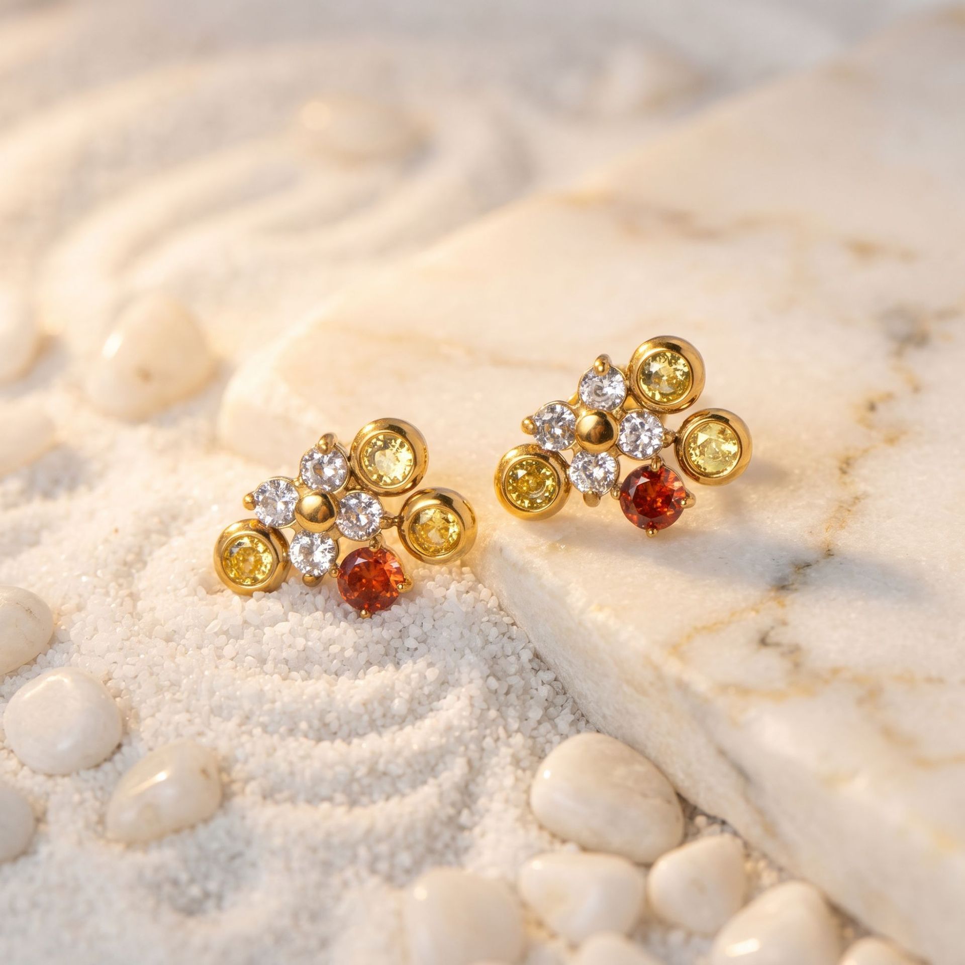 Серьги-гвоздики из нержавеющей – обзор и цена Cluster Stud Ear