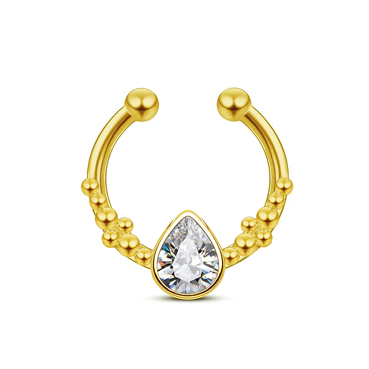 Женское кольцо в форме подковы – обзор и цена Body Jewelry Septum