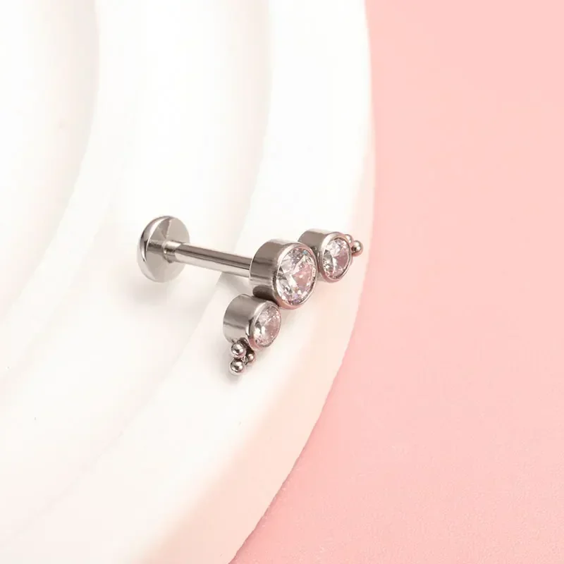 ASTM F136 Титановый пирсинг 16 – обзор и цена Cluster Stud Ear