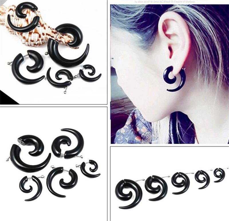 Черные этнические Спиральные с – обзор и цена Body Jewelry Tunnels